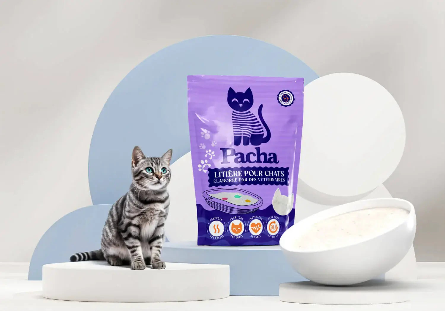 litière en silice pour chat